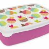 MuchoWow Lunchbox Muffin - Regenbogen - Design - Herz