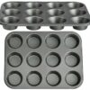 Sarfly Backform Rund Backblech für Muffins