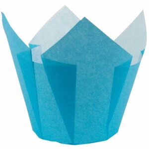 Demmler Muffinform Muffin-Tulip-Wraps hellblau - 24 Stück -