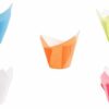 Demmler Muffinform Tulip Farben Set - 5x24 Stück -