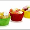 Wallario Schneidebrett Sweets - Süßigkeiten-Muffins in der Küche