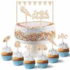 PAPIERDRACHEN Tortenstecker Kuchenstecker aus Holz zur Einschulung