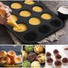 BOTRIBAS Backform Muffinblech aus Kohlenstoffstahl für 6/12 Muffins