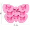FLDHood Eiswürfelform Schmetterling-Eiswürfelform aus Silikon