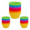 relaxdays Muffinform 72 x Muffinförmchen aus Silikon