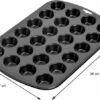 Kaiser Backformen Muffinplatten KAISER Inspiration Mini Muffin Backform Blech für 24 Muffins 38 x 27 c