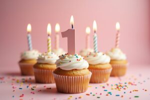 15 Muffins für den 1. Geburtstag