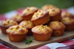 Herzhafte Muffins, die auch kalt schmecken