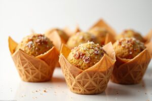 Köstliche Muffins in Waffeln